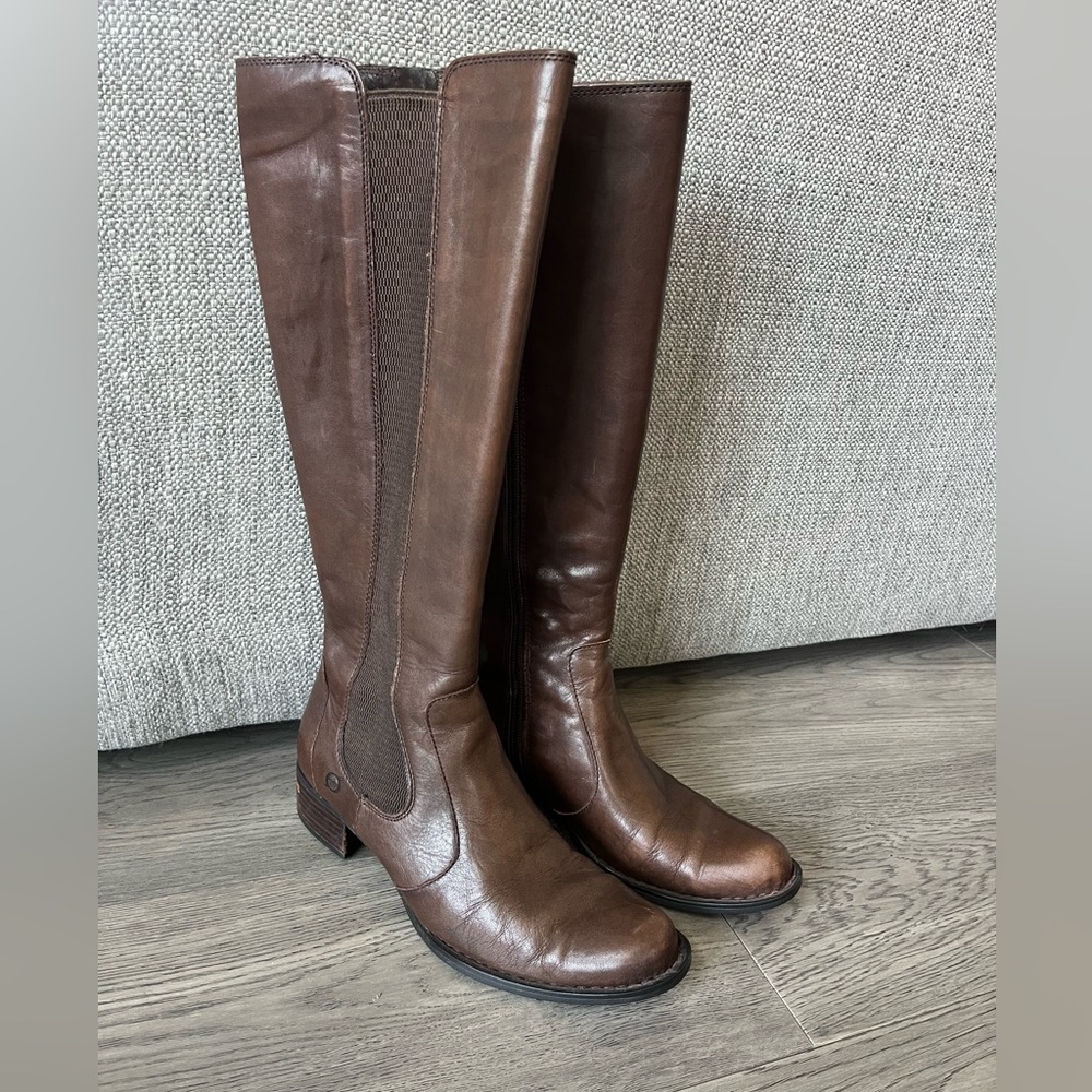 Chocolate Brown Born knee high boots